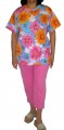 Printed Top Capri Pant Set