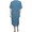 adaptive back snap housecoat duster back view