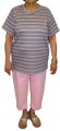 Striped Capri Pant Set