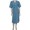 adaptive back snap housecoat duster full front view