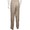 mens half elastic twill pants-back view