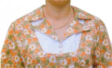 adaptive back snap dress-notched collar details